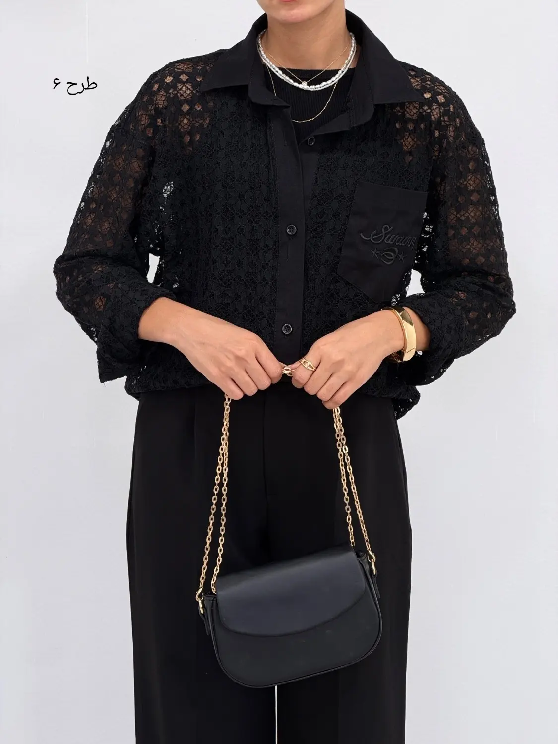 شومیز دانتل ترک ثمین